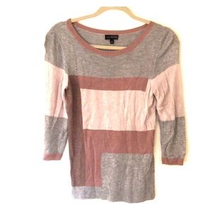 The Limited Geometric 3/4 Sleeve Sweater